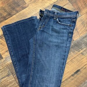 Lee Dark Blue High-Waist Straight Jeans